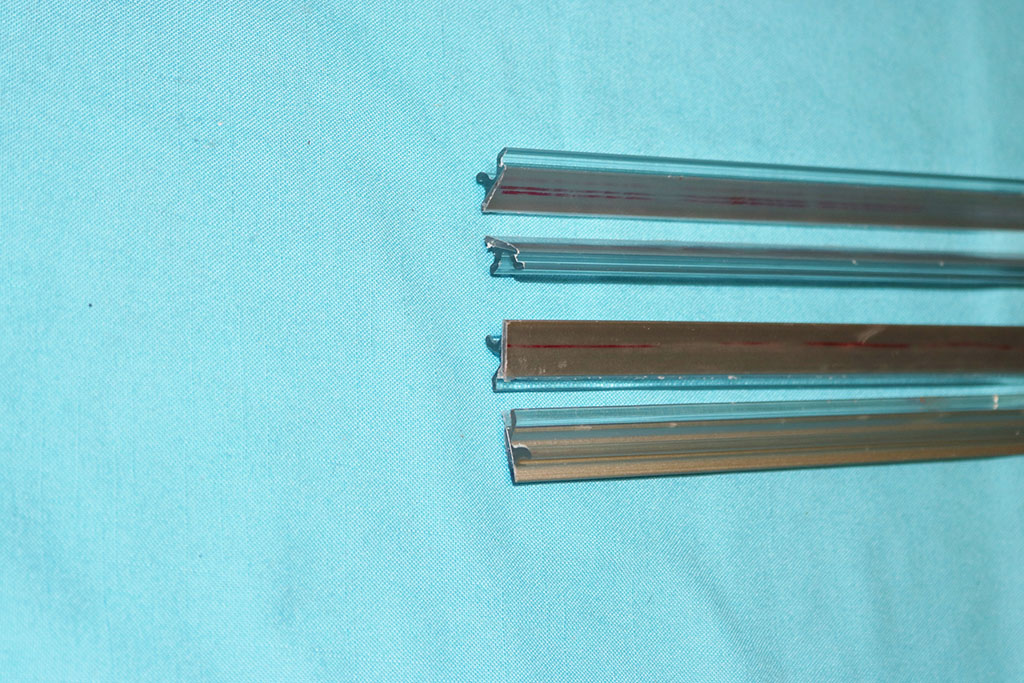 Windshield lockstrips (4-piece kit).  Stainless corner clips sold seperately.