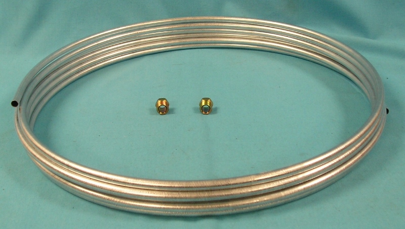Fuel Line Tubing  - mild steel
3/8" 25' line with (2) 5/8" fittings (size 6)- aftermarket