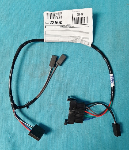 2-speed wiper motor harness all models - 6 prong connector.