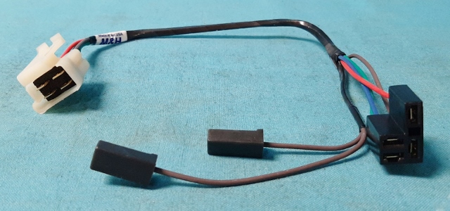 2 speed wiper motor harness (to early 73 models) - 4 prong square connector.