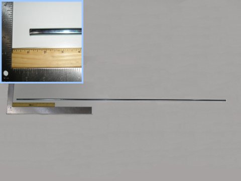 Trunk Panel Moldings - These are stainless-steel reproductions of the thin chrome strips that surround the tail panel of Barracuda models - long strip only. Use two per car.