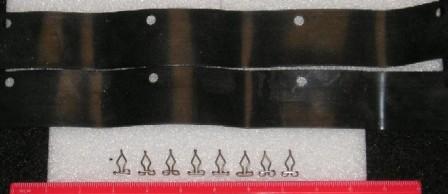 Air Grabber Seals Kit for the seals used on 1968-69 Plymouth Air Grabber and 1969-70 Dodge Ramcharger equipped models.  Kit includes 2 side seals, and 8 mounting clips.  Reproduction