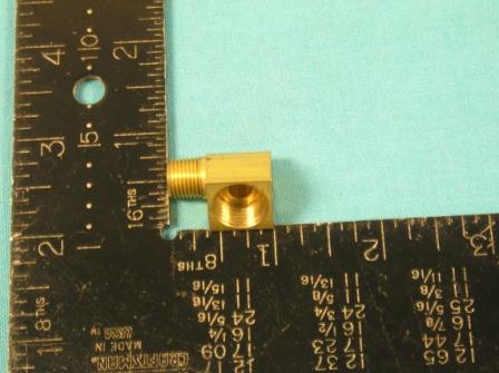 Fittings and Adapters, All 1966-71 street Hemi engines.  This is the special 90 degree fitting used on the carburetor connecting to the fuel line.  Aftermarket replacement. Street Hemi
