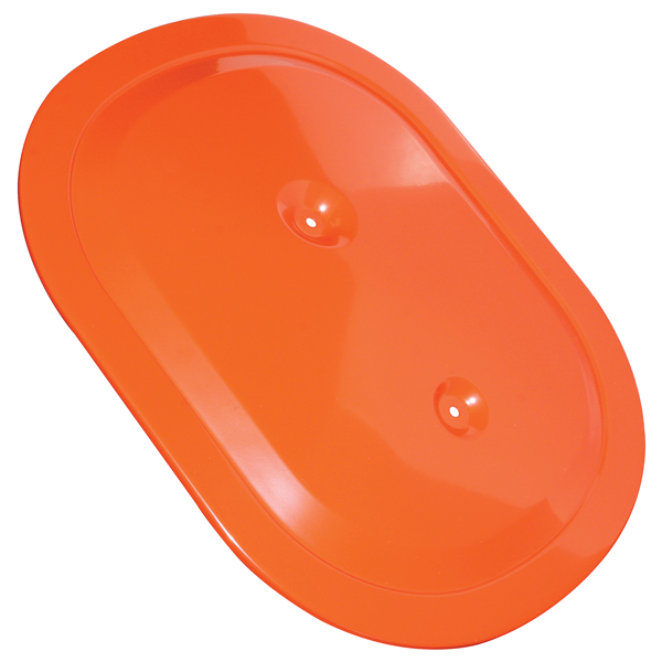 Air Cleaner Lid 1969 Air Grabber, 1969-70 Ramcharger with Hemi 2 X  4-bbl and fresh air hood.  This is the correct steel oval lid - Reproduction