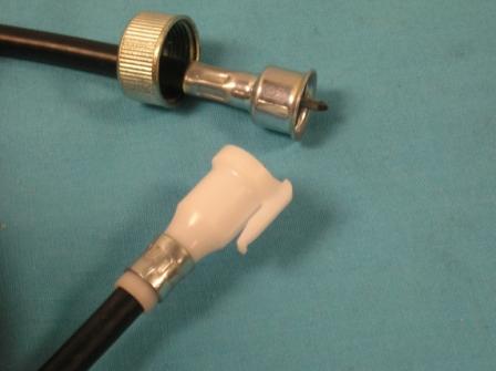 Speedometer Cable & Housing - 63" - MOST models. Replaces Chrysler Original Part 2889 783 - This is an correct direct replacement cable with the correct ends and same length as original. The casing is black. Does not fit cars equipped with cruise control and DOES include the grommet.