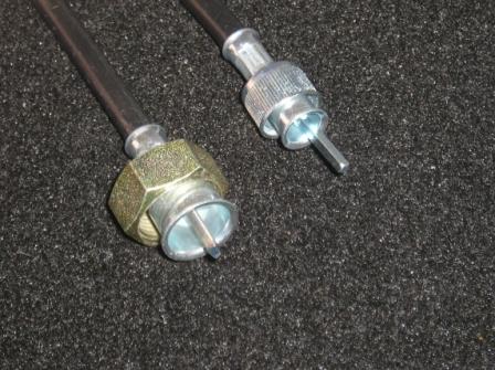 Speedometer Cable and Housing. This is a reproduction cable with the same exact connectors as original. The cable does not include the firewall grommet (you must cut and re-use your old one). Does not fit cars equipped with cruise control.