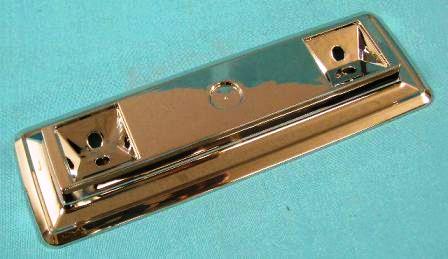 Short Chromed Armrest Bezel - All – 9” rear armrest bezel – chrome – new reproduction (Each or Individual)