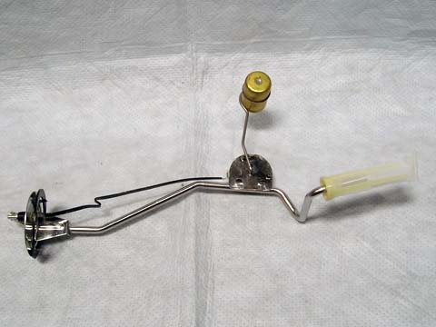 Fuel Sending Unit -5/16" fuel line fits slant 6, small-block, 383 V8. Reproduction.