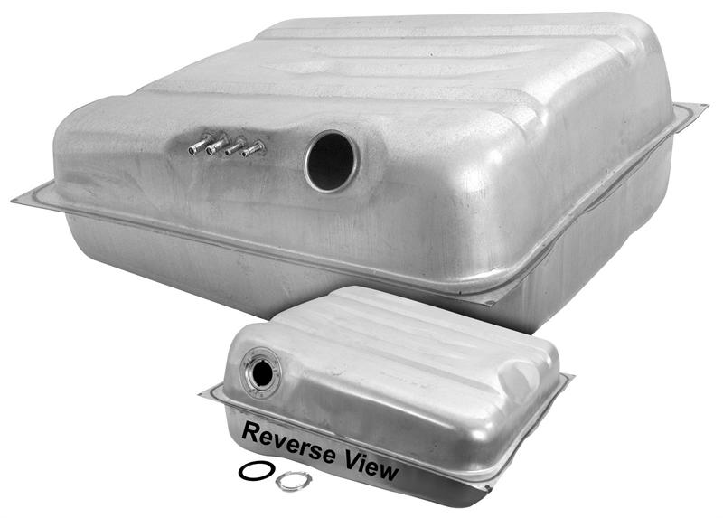 Fuel Tank - From 1971 to 3/72 (w/ ECS) - 18 gallon (Four side vent pipes)
(See Strap #JL-JST050))(discount exempt)