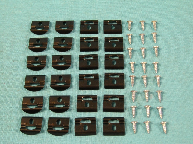 Rear Window Mldg clip kit- Polara, Coronet, Belvedere, Fury, Satellite, Charger - 2 Dr hardtop 440