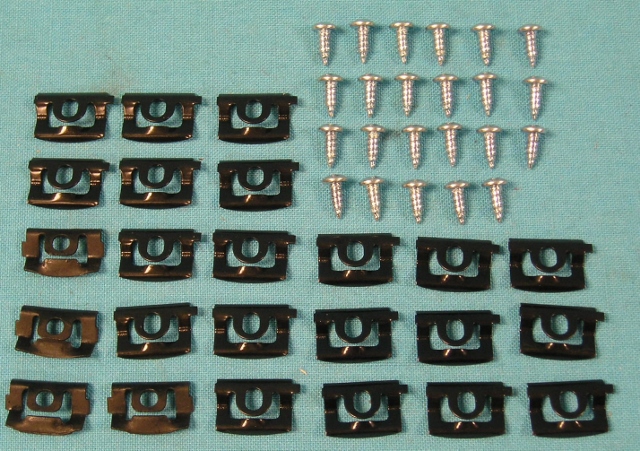 Windshield Molding Clip Kit with screws - All - 2dr hardtops