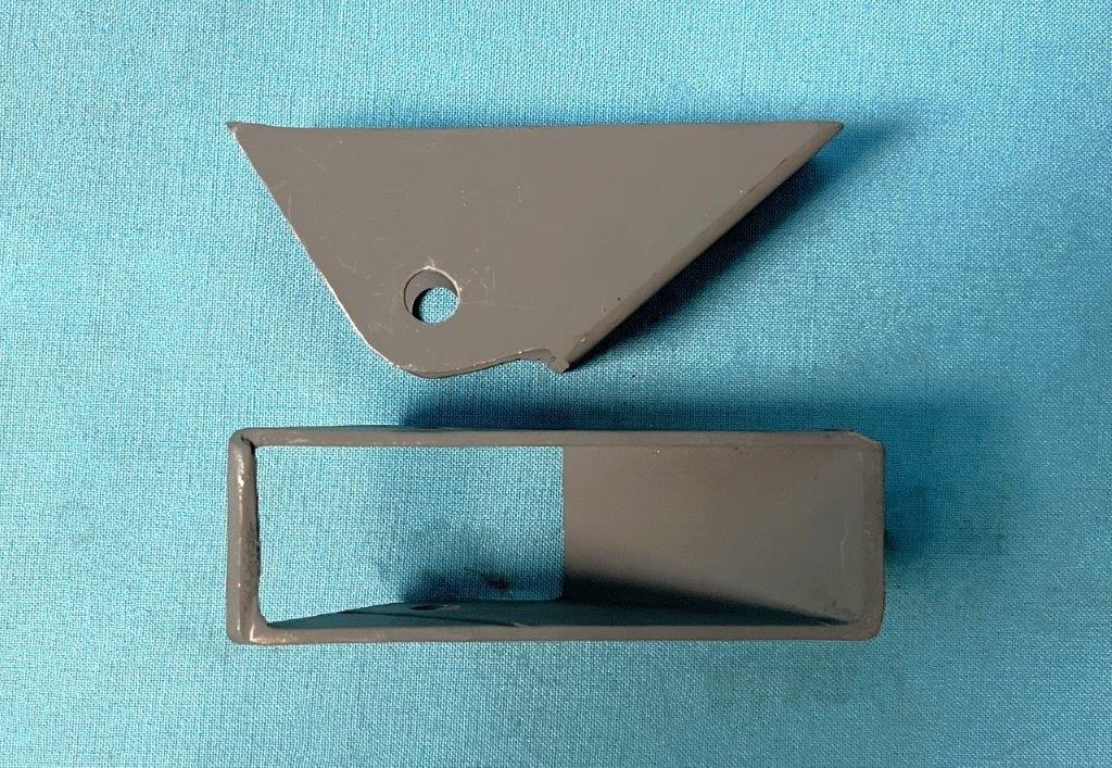 Hydraulic Lift Cylinder Bases - Pair.  Either to replace rusted out versions or to convert your manual top to a hydralic top to mount the cylinder pistons to these bases that would be needed.