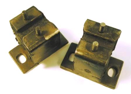 Good USED original rubber mounts - 2 studs mostly as shown.  If you need a single stud version - inquire if available.