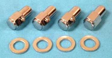 Chrome Lugnuts (Crager Wheel) - Left Threaded 7/16- (5 pack only)