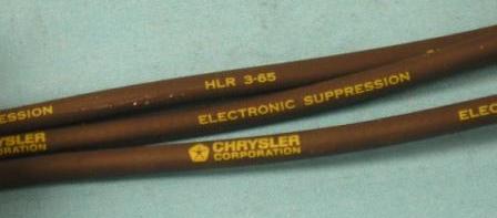 Date-Coded Spark Plug Wires, Slant-6. From 9/65 to 2/66.