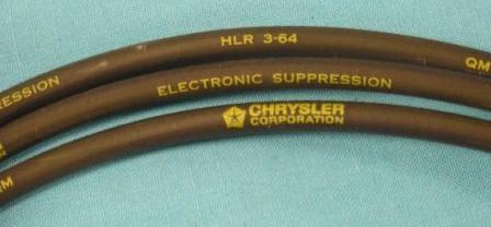 Date-Coded Spark Plug Wires, 318 c.i.d. From 9/64 to 2/65.