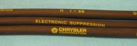 Date-Coded Spark Plug Wires, 273/318/340 c.i.d. From 3/68 to 8/68.