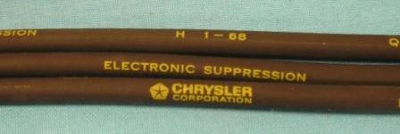 Date-Coded Spark Plug Wires, 383/440 c.i.d.          3/68 to 8/68