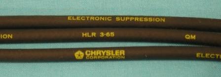 Date-Coded Spark Plug Wires, 361/383 c.i.d. From 9/65 to 2/66.