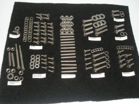 Complete Stainless Engine Bolt Kit, Unpolished Hex Head: Slant-6
