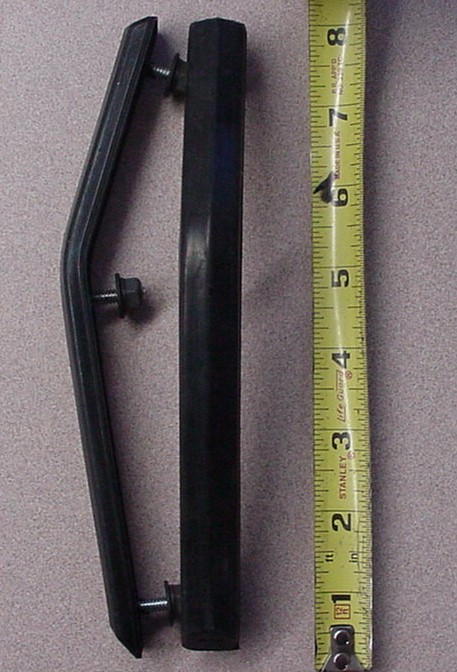 Rubber Bumper Guards (pair). Note: these are the front bumper guards for the Darts, Challengers and Superbees and fit the rear bumpers as well on the Coronet & Superbee and 1971-72 Dart only.