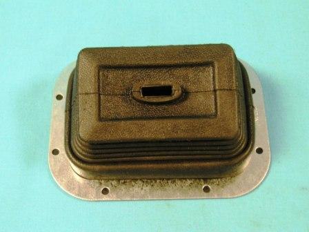 Shifter Boot For Pistol-Grip Shifters. Correct for cars equipped with center console and shifter in rear mounting position on transmission tail shaft housing.