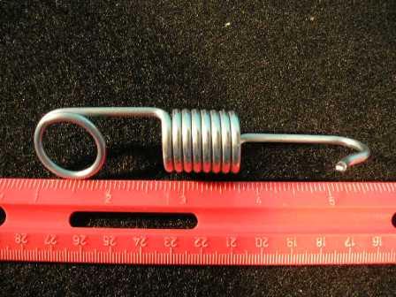 Galvanized Trunk Bumper Jack Storage Spring. Reproduction spring secures the jack mechanism in the storage position and also has the correct plating.
