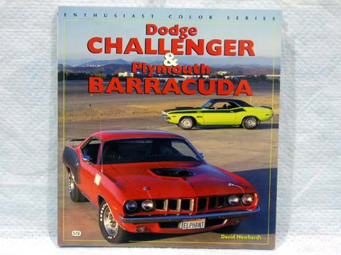 Dodge Challenger & Plymouth Barracuda-This is a dynamic and colorful profile of Chrysler's A- & E-Body muscle cars. It is filled cover-to-cover with design, testing, development and production history. All the various engine, drivetrain, and package options are detailed. Includes coverage of the highly dsirable Challenger T/A (Trans-Am race replica) and its Plymouth equivalent, the AAR (All-American Racers) 'Cuda, R/T options for both cars are also examined. Paperback - 96 pages.