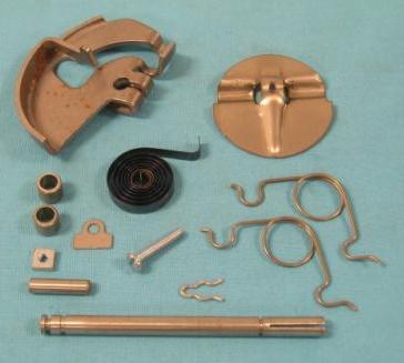 Heat Control Valve Kit: These excellent reproductions of the heat control valve assembly on the RH side manifold on 426 Hemi engines include all the parts and hardware needed:  thermostat, flapper plate, springs, retainers, shaft, counterweight and bushings.  All parts feature high-quality workmanship and the flapper plate is constructed from stainless steel. Discount exempt