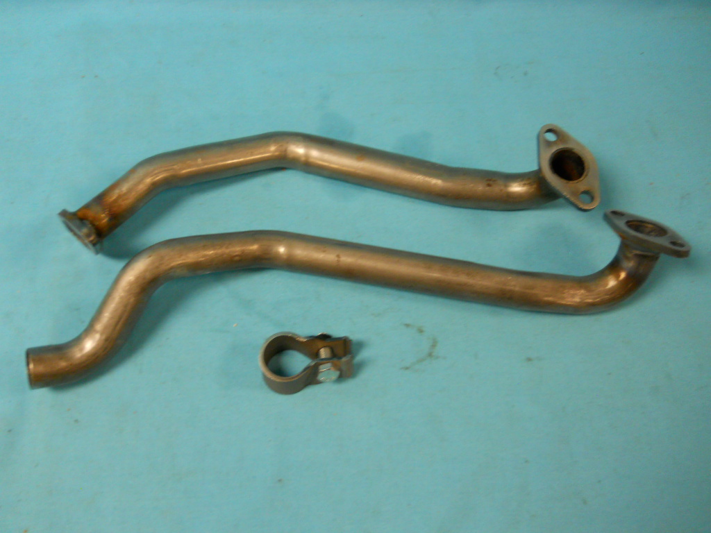 Hemi Heat Tubes - Heat Tube Kit includes both the single and double-flanged tubes and attaching clamp with nut and bolt. Instructions are included but does not include gaskets or shield. Reproduction.