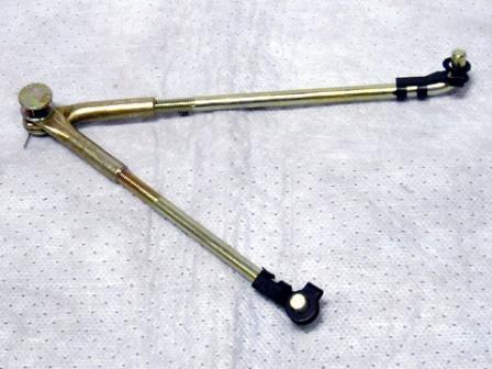 6-bbl carburetor linkage. 1970 340 6-bbl and 1969-71 440 6-bbl carburetor linkage.  Reproduction of the linkage assembly connecting the outboard carbs to the center.  Our linkage features the correct swivels, gold-anodized rods and includes the clips for the outboard carbs.