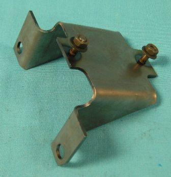 Ignition Coil bracket - Reproduction - 1970  340 6-bbl coil mounted bracket.  This stamped-steel bracket bolts to the intake manifold and provieds a mounting 
location for the coil mounting strap #MN-MS180.  Gloss black finish..