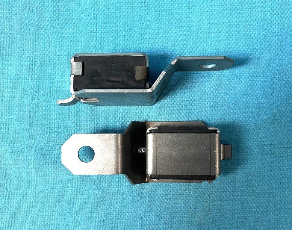 Exhaust Tip Hangers - stamped metal brackets and rubber insulators - Chargers - Pair
