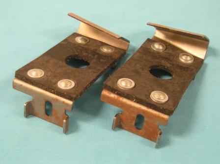 Muffler/Resonator Hangers, AAR and T/A models.  Bolts to the floorboard supporting our hanger <b>(Part #MN-MS200)</b> 
 Sold as a pair only.