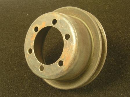 Hemi Pulley:  Correct stamped steel reproduction of the Hemi pulleys.  Race Hemi - lower crank pulley