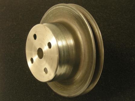 Hemi Pulley:  Correct stamped steel reproduction of the Hemi pulleys.  Street Hemi - water pump pulley