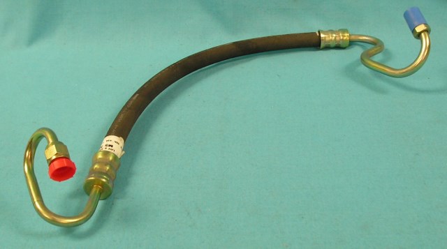 High-Pressure Power Steering Hose - Big Block - correct Gold plated hard lines.