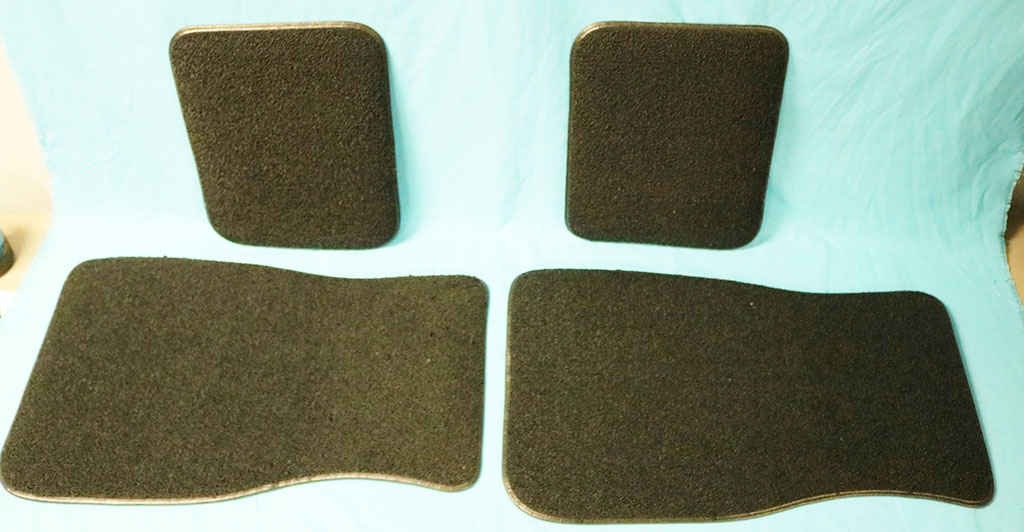 Carpet Floor Mats, Front Pair (left and right) carpeted floor mats - hourglass - (please provide color choice in with your order)