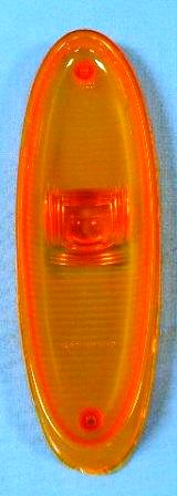 Parking Light Lens (Left or Right) - Oval shaped - Found on Police vehicles and overseas vehicles (Amber) - PLYMOUTHS