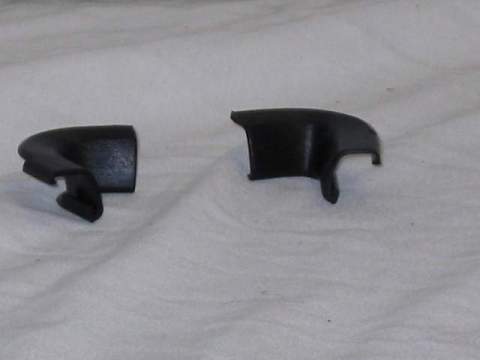Lower rear window corners only.
