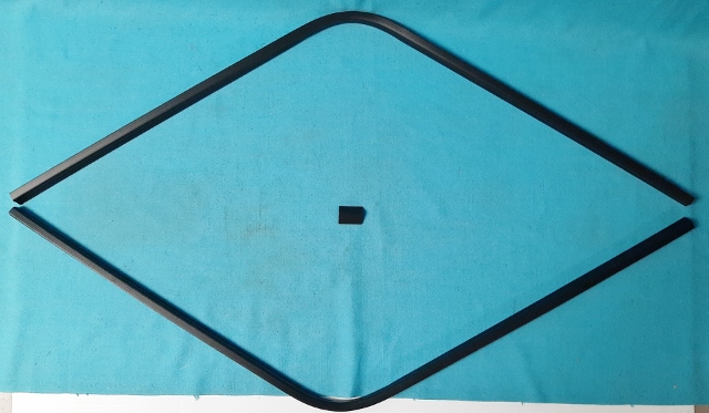 Interior Rear window mldg set - 1969 Daytona and Charger 500 - 3 piece set.  Two curved side pieces that meet at the top center, and one center piece.