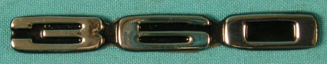"360" fender nameplate - Dodge - adhesive