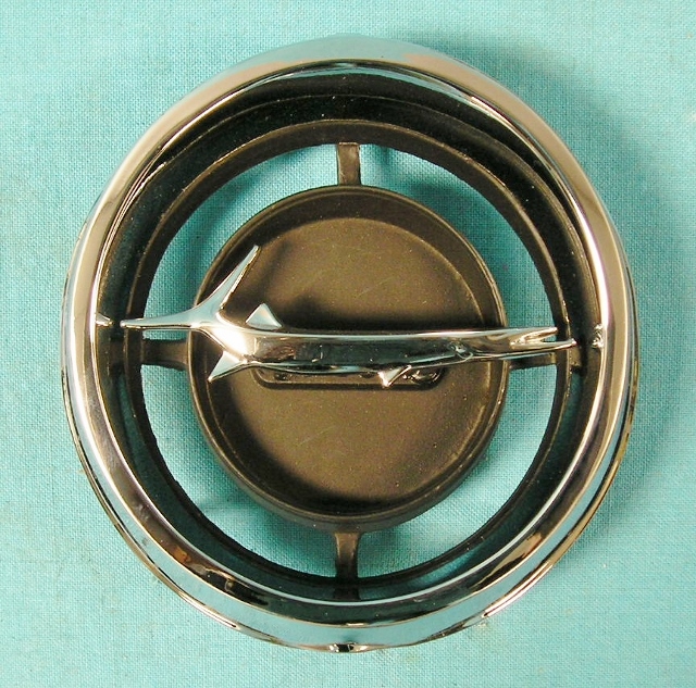 Front center grill emblem (fish in center) - Black Background