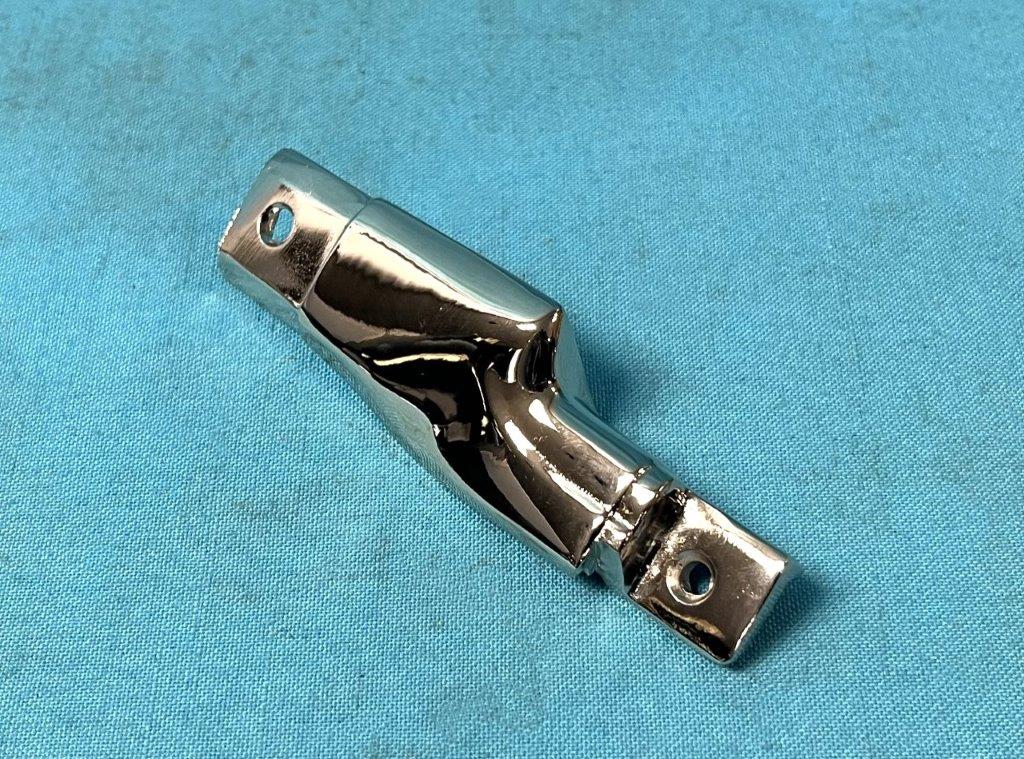 Convertible Transition Moldings - Plymouth - Drivers side Front Transition Mldg.  Better than original pot-metal or China replacement pot metal pieces, these are made in the USA by us - 2 part alloy that WON"T pit