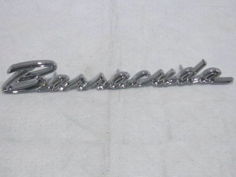 "Barracuda" script on Fender and tail panel for Coupe and Convertible model.s