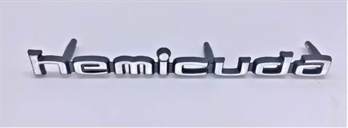 "Hemi-Cuda" Shaker Hood emblem