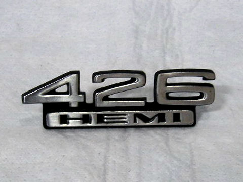 Fender nameplate "426 HEMI" - #2582 344
