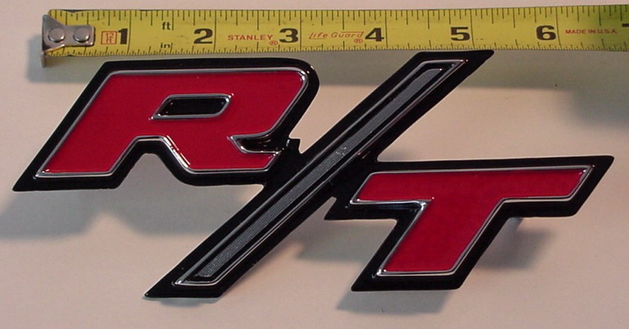 "R/T" grill nameplate - #2898 886