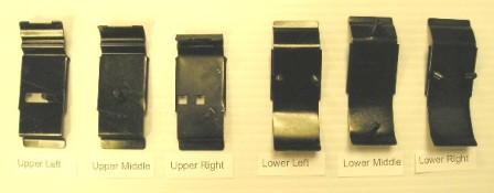 As of 2025 we are out of these but for he center clips for the upper and lower mldgs.  Call for details - $6.50 per clip on what we do have.

Trunk Trim Clip Hardware Set for 1968 Barracuda Upper and Lower trunk trim clip hardware. Enough for both upper and lower trim on decklid. One each upper and lower left and right and 5 each upper and lower middle clips.  Total of 14 clips.