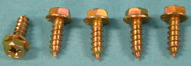 Wheel Cap Screws or Center Cap Retainers for LARGE BOLT Center caps - SET OF (5) EACH CAP HAD (5)